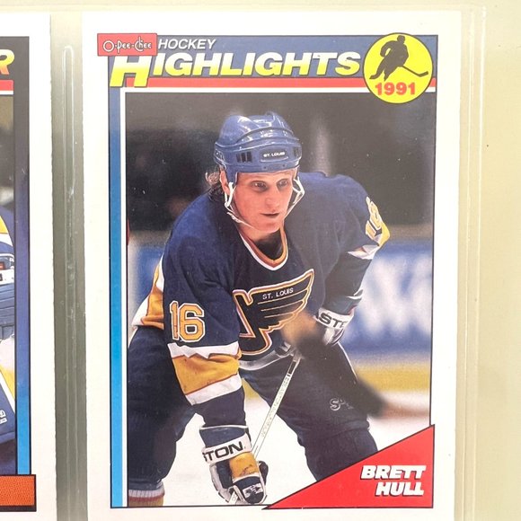 Brett Hull 15 Various NHL Hockey Cards from 1990 to 1995! - Picture 10 of 10